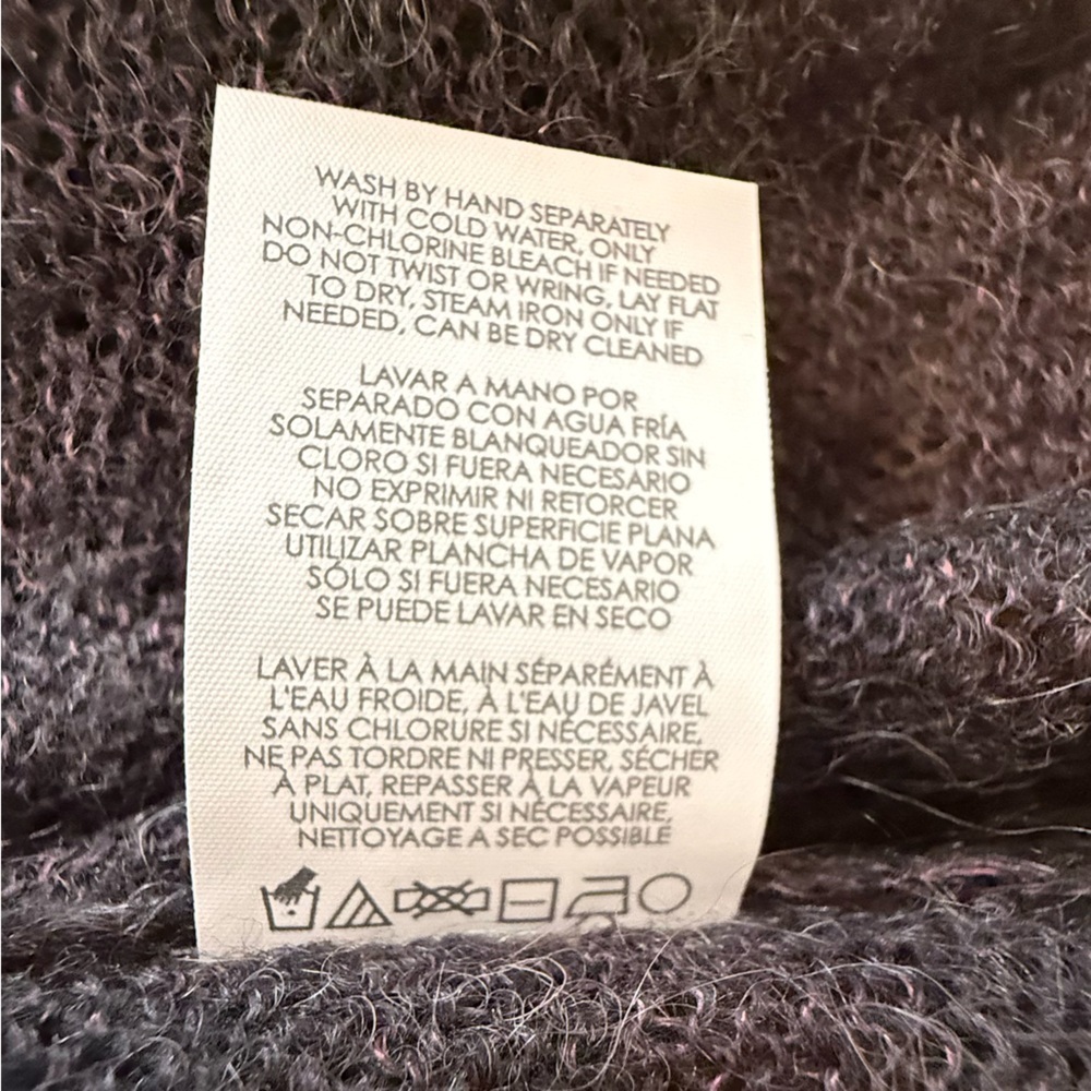 Cabi Waverly Poncho Charcoal Dark Gray Lightweight Wool Blend Size Small - Picture 10 of 10